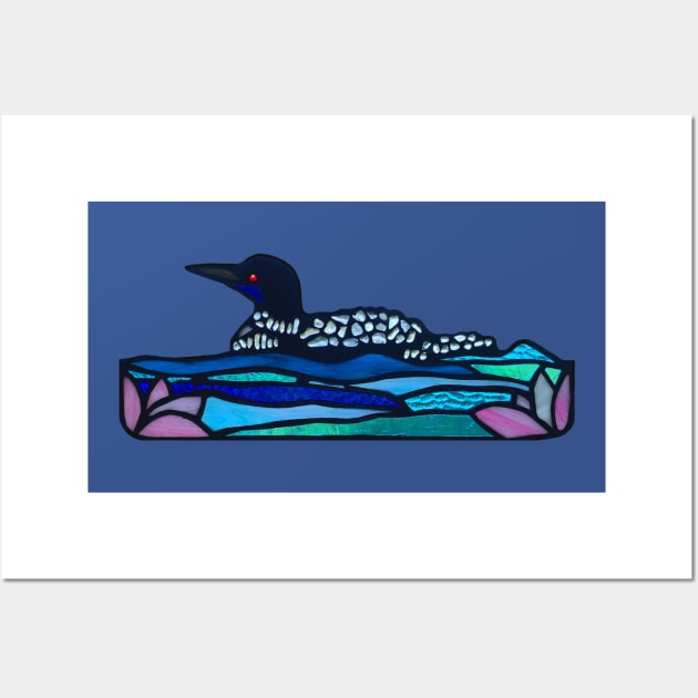 Stained Glass Loon Wall Art by Zodiart